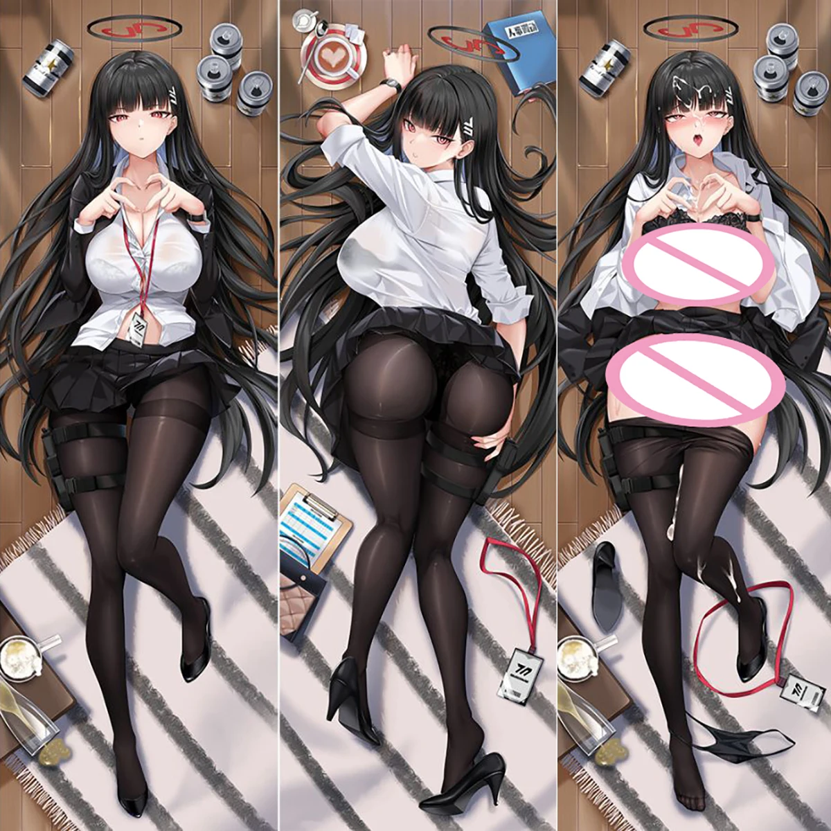 

2025 Anime Double-Sided Cushion Cover Original Tsukatsuki Rio Blue Archive Cosplay Game Dakimakura Hing Body Pillow Case Gift