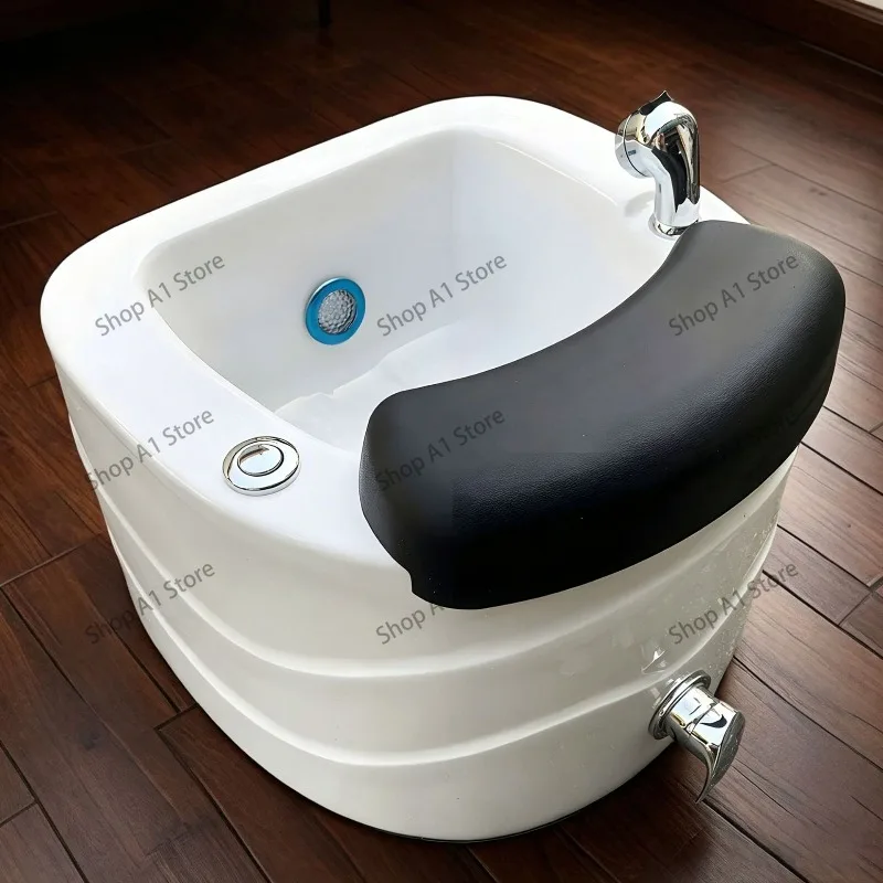 Ceramic Foot Bath Tub, Hydrotherapy Foot Massage Basin, Professional Foot Therapy Bucket for Nail Salon Spa Pedicure