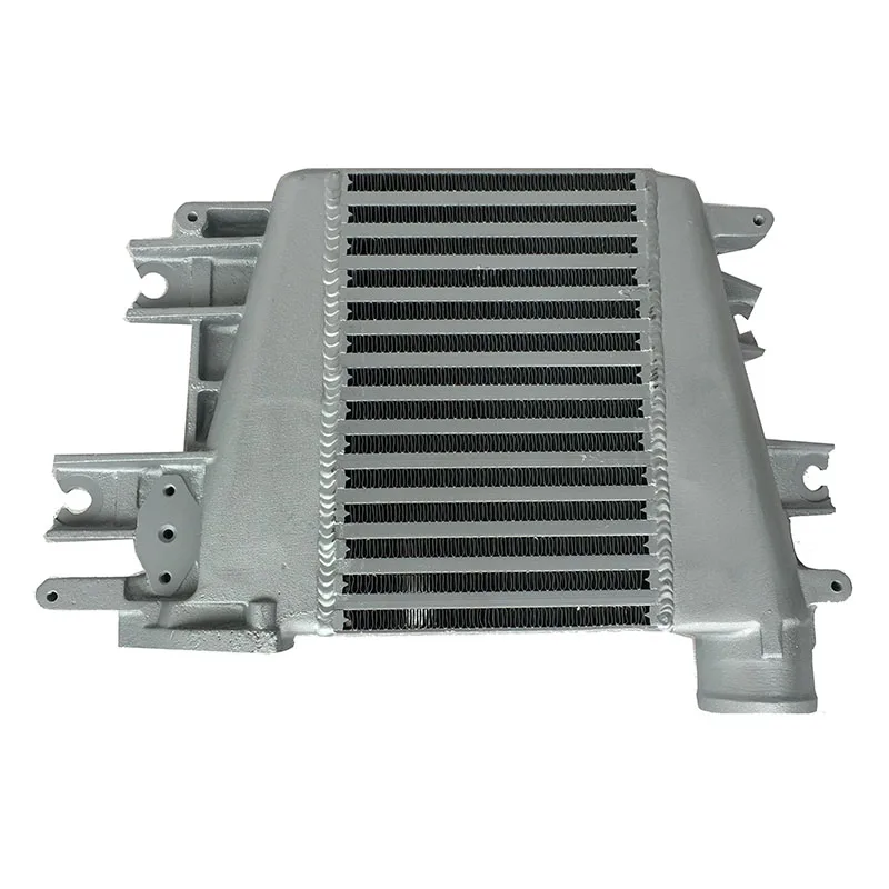 Intercooler Radiator Turbo Compatible with Nissan Patrol Y61 ZD30 3.0L TD 1997-2007 Top Mount Aluminum Bar Plate Structure