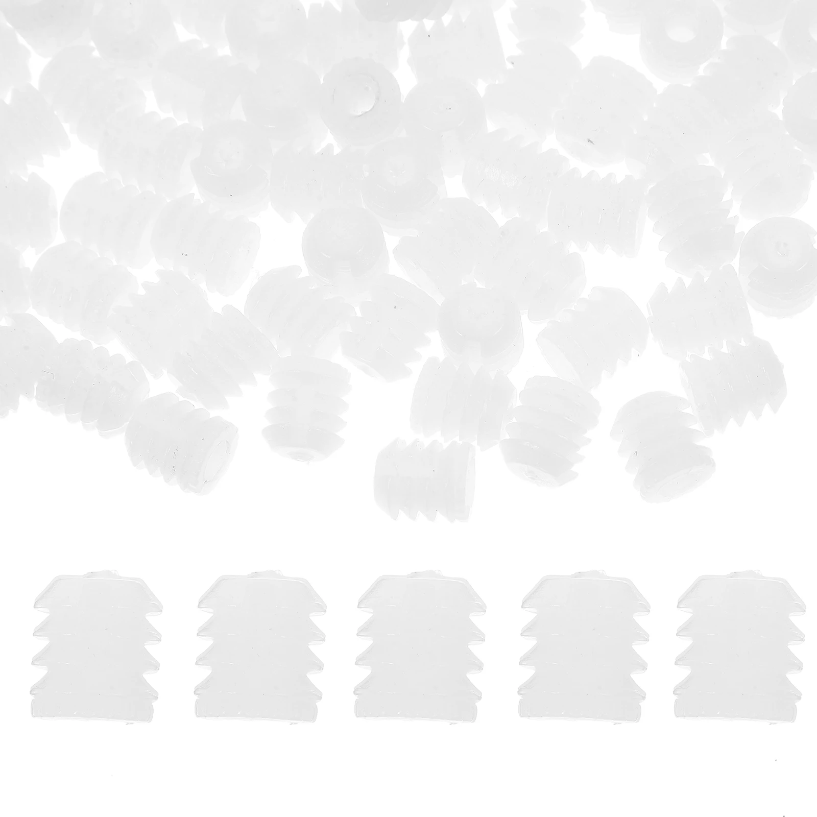 

150pcs Furniture Interior Exterior Teeth Embedded Parts Drawer Hinge Dowels Connector Fittings Plastic Nuts Longlasting
