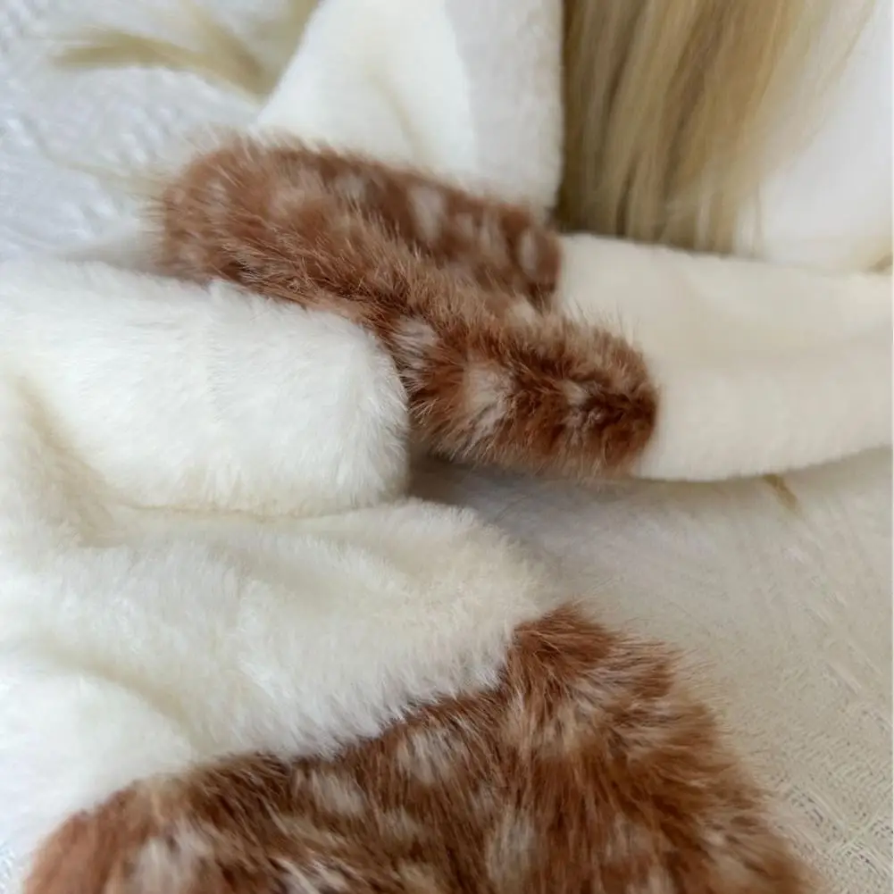 

Winter Hat with Ear Flap Scarf Cartoon Deer Design Ear Protection Hat Skiing Camping Travel Headwear 2025 Scarf