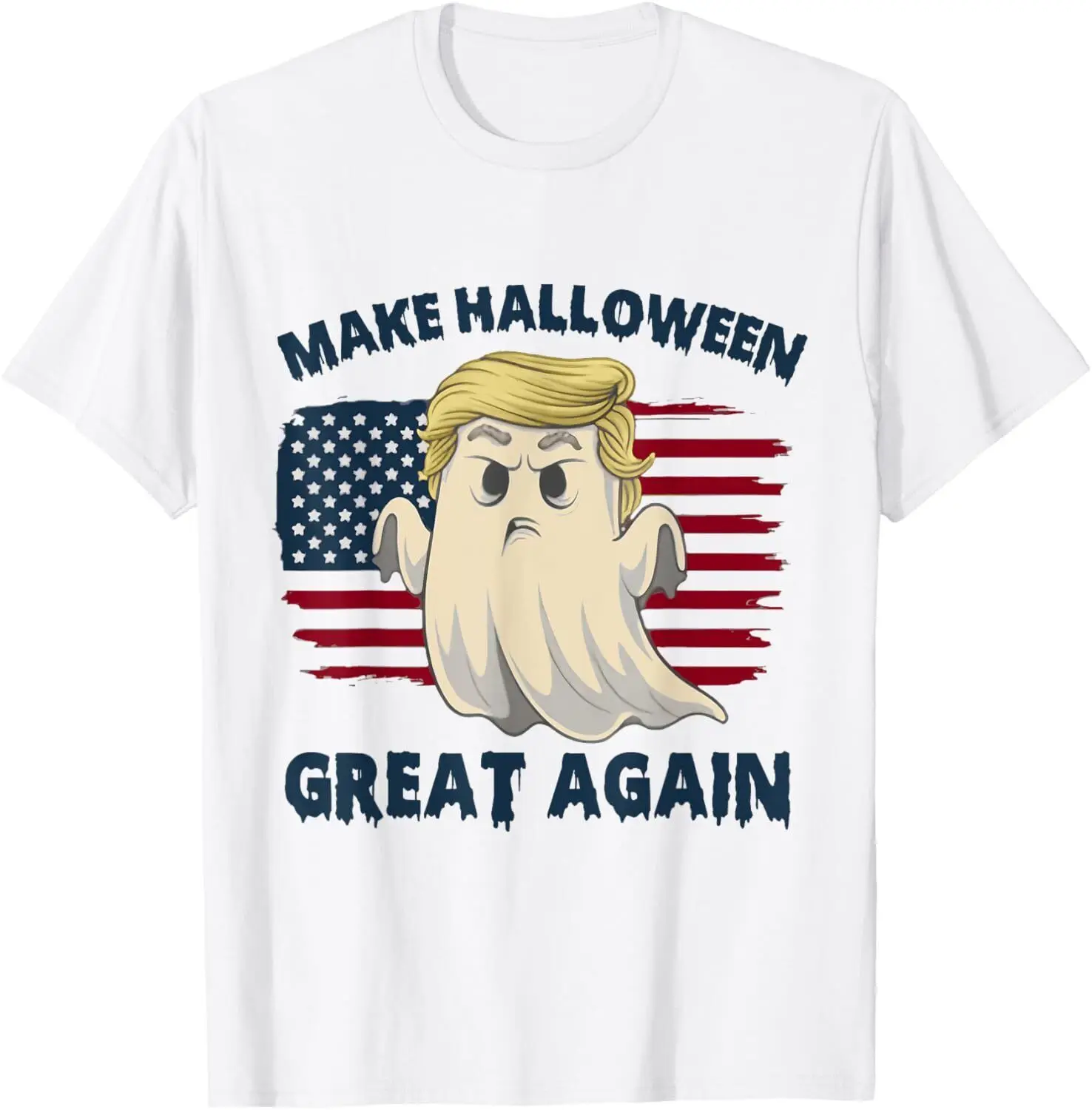 Trumpkin Make Halloween Great Again Funny Trump 2024 T-Shirt S-5XL