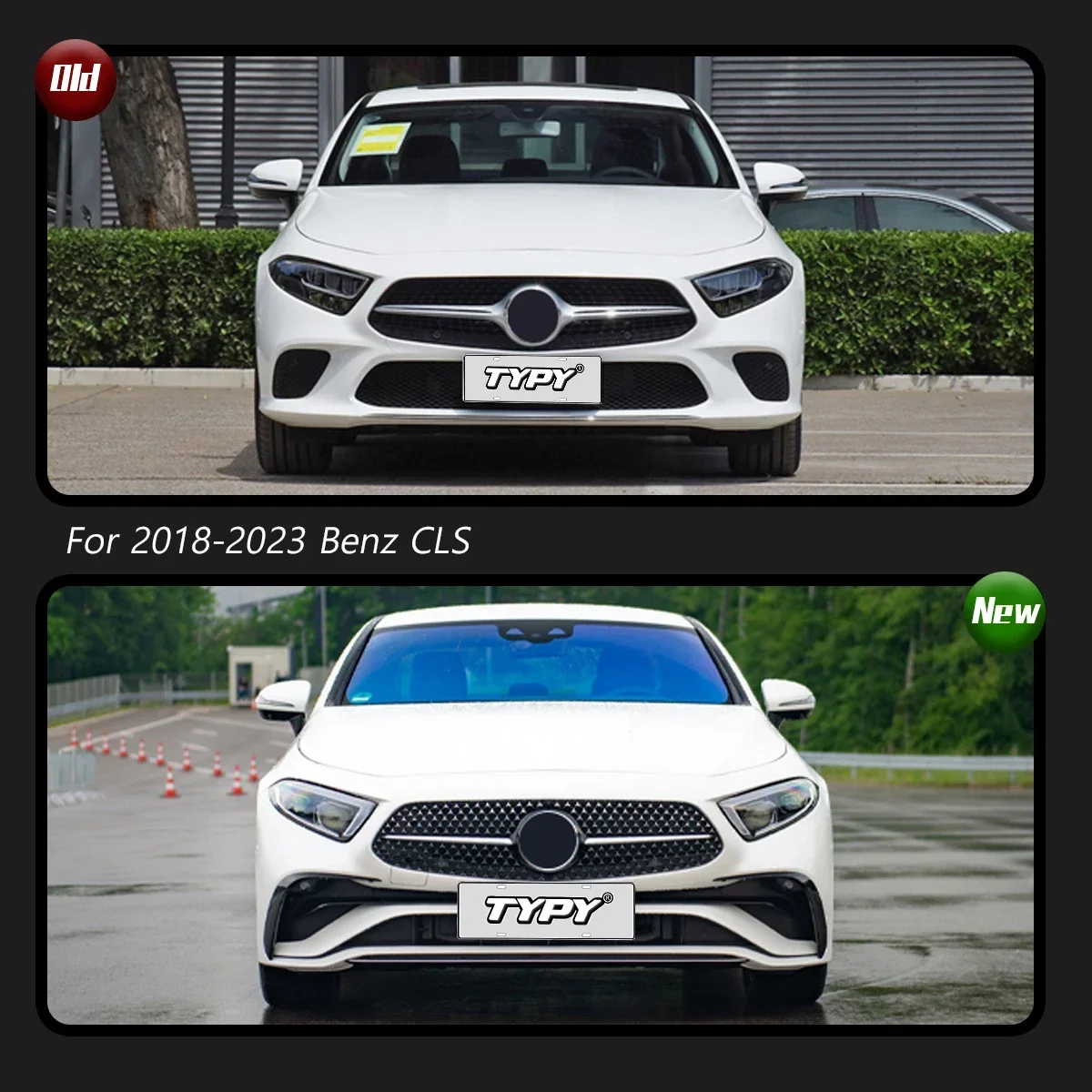 

TYPY Автомобильные фары для Mercedes Benz CLS C257 2018-2023, обновленные модифицированные светодиодные фары, динамические указатели поворота, DRL в сборе