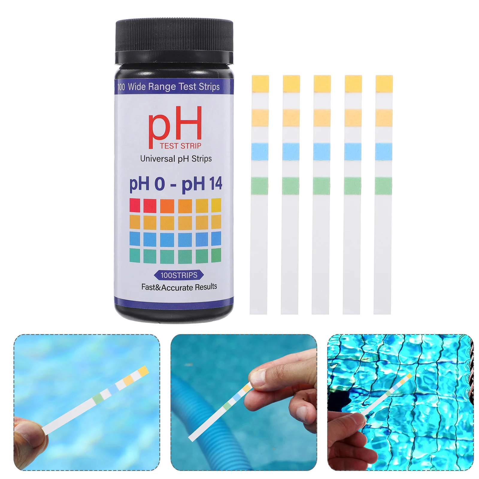 

100 Pcs Ph Test Paper Aquarium Water Tester Tool Labs for Liquid Testing Fitness
