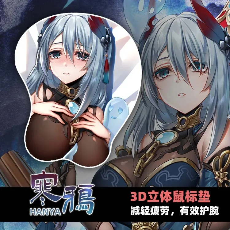 Spel Anime Honkai: Star Rail Hanya Cosplay Sexy Meisje 3d Zacht Silicagel Muismat Polssteun Toetsenbord Desktop Playmat Geschenken