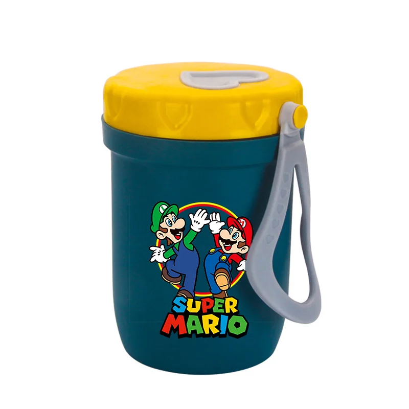 Чашки для воды Super Marios для мальчиков и девочек, портативная бутылка для воды с мультяшным аниме и принтом, детская герметичная спортивная бутылка для воды на открытом воздухе, подарки