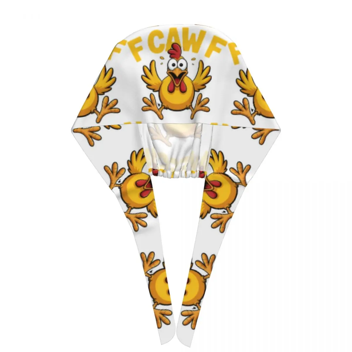 Chapeau de gommage de travail f-caw-f, chapeaux d'infirmière de poulet pour femmes unisexes, casquette de travail à nouer au dos, casquette médicale graphique réglable