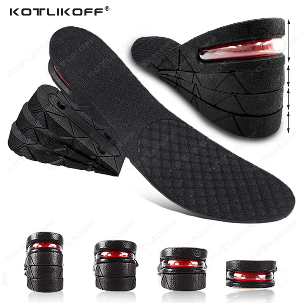KOTLIKOFF للجنسين 3-9 سنتيمتر الارتفاع زيادة النعال وسادة هوائية امتصاص الصدمات قابل للتعديل كعب رفع زيادة منصات الأحذية #1