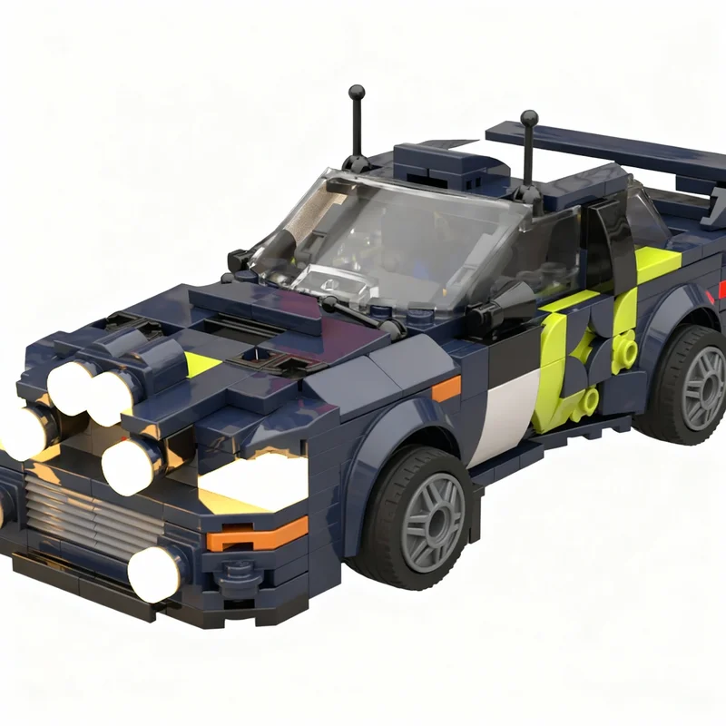 572 pièces MOC City Champions Japanese Auto Impreza RAC Rally Burns RYTHM Modèle de blocs de construction Jouet de construction Cadeau de Noël Art