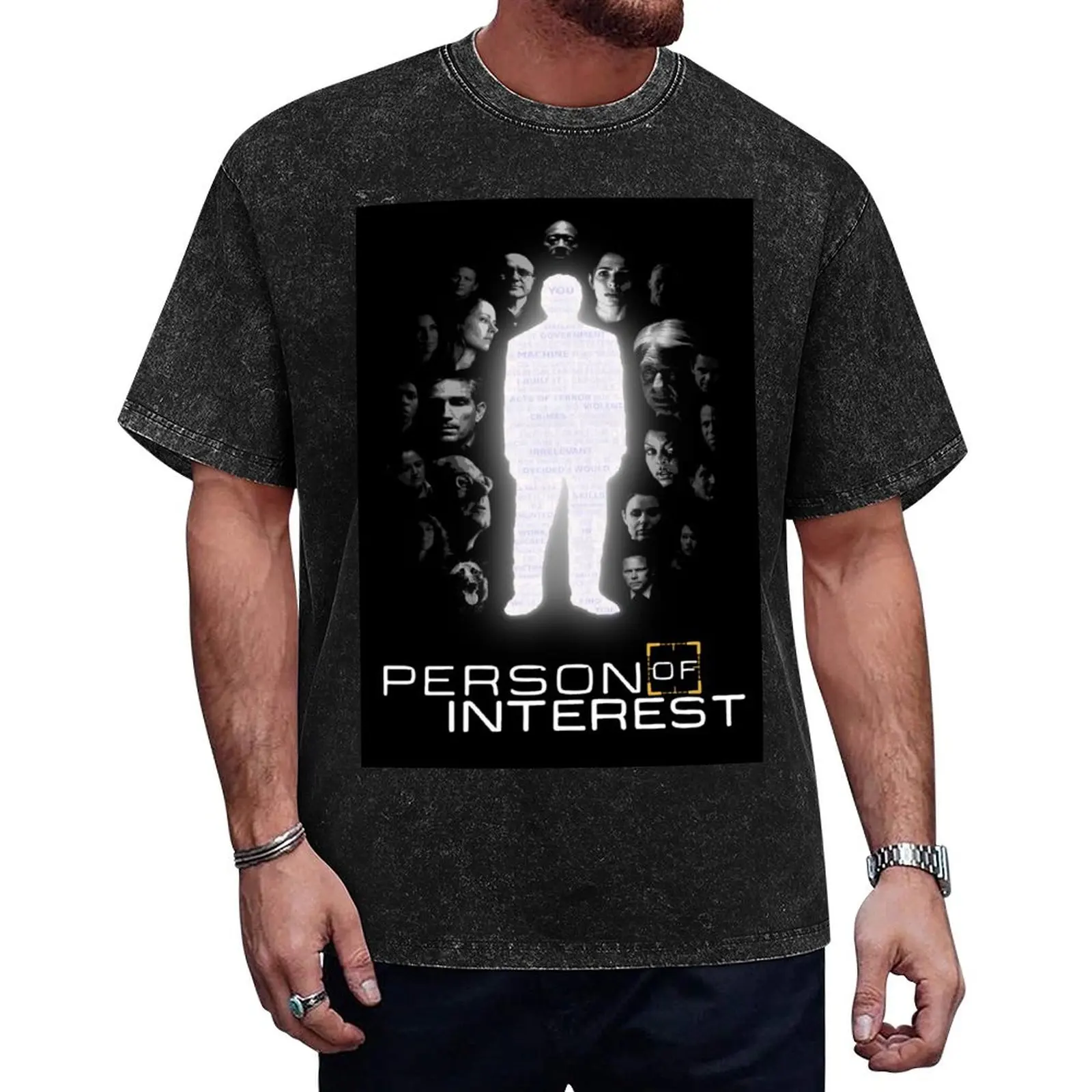 

Person of Interest Cast (Root, Shaw, Finch, Reese, Fusco and more) T-Shirt cotton graphic tees man clothes mens t shirts pack