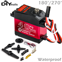 Waterproof Servo 40KG Dsservo DS3240 Large Torque Digital 180/270 Degree Metal Gear Baja Servo for 1/8 1/10 Scale RC Crawler Car