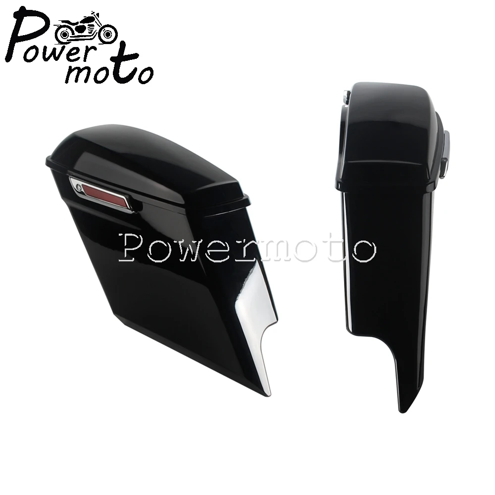 For Harley Touring Road Street Electra Glide Ultra-Classic Road King 2014-2024 Motorcycle 5 inch Stretched Extended Saddle Bags