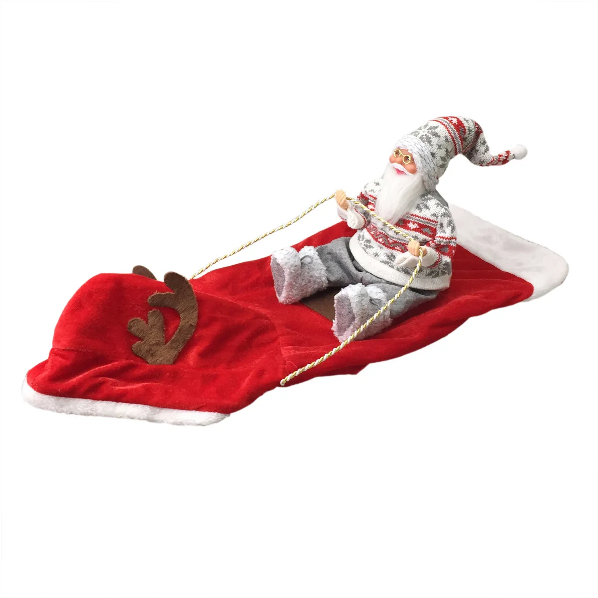 Pet Dog Christmas Costume Santa Riding Horse Christmas Pet Clothing Riding Deer Pet Christmas Supplies