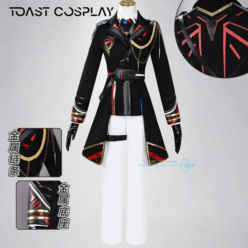 

Caleb Cosplay Anime Love and Deepspace Caleb Female Lead Cosplay Costume Halloween Party Role Play Dress Uniform