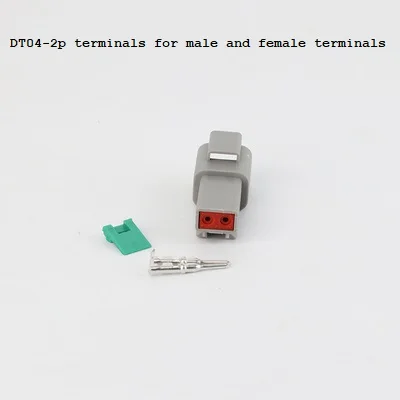 

waterproof connector male/female butt terminal Automotive wiring harness plug DT06-2S connector DT04-2P