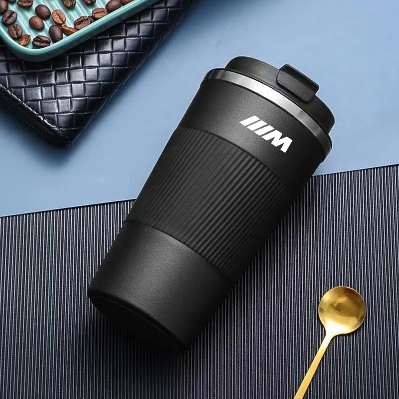 

For BMW X1 X2 X3 X4 X5 X6 X7 M2 M3 M4 M5 M6 E46 E60 E90 M Power 500ML Thermo Cafe Coffee Mug Car Thermos Mug Travel Thermo Cup