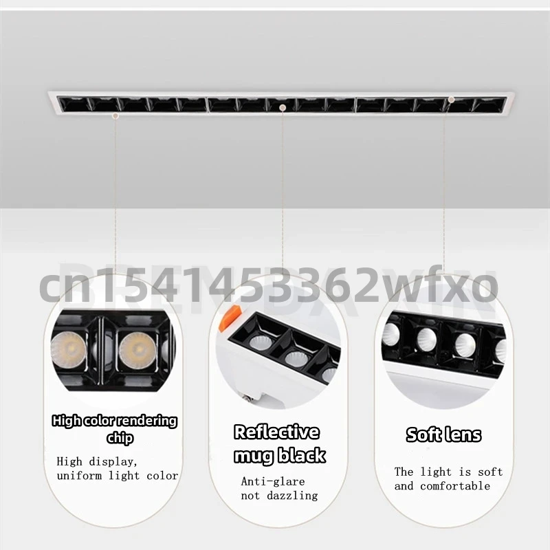 Luces de techo LED regulables 2w4w6w10W20W30W bombilla de tira empotrada luz de disparo lámpara de rejilla COB iluminación interior luz de bote LED