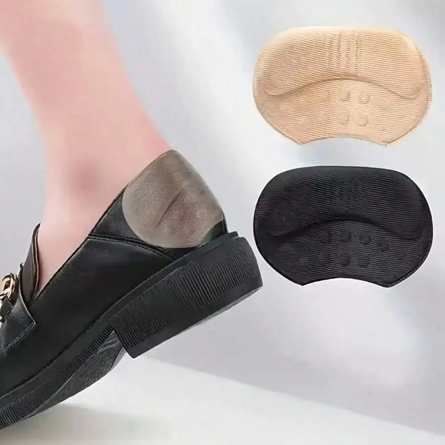 

1 Pair Soft Self-Adhesive Heel Pads Anti-Abrasion Water Resistant For Loose Shoes