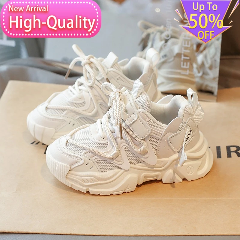 New Summer Soft Childrens Sports Shoes Trendy and Versatile Stable Running Shoes Campus Foot Protection Breathable Casual Shoes - view 2