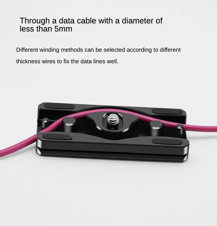 Für Block Arca Stativ Ein beins tativ Schnell wechsel platte für DSLR-Kamera Zubehör Kabel klemme Fixed Lock Port Protector Kabel wickler – Detail 5