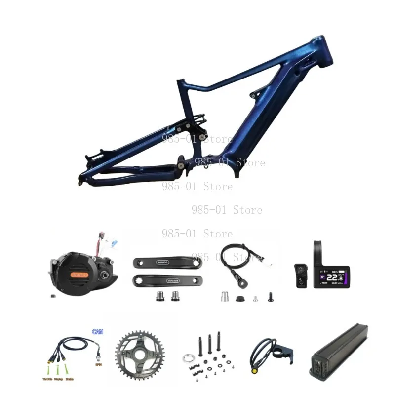 Full Suspension 1000W Ebike Frame E Mtb 27.5/29 inch For Bafang M620 Motor Electric Mid Drive Bikes Frame