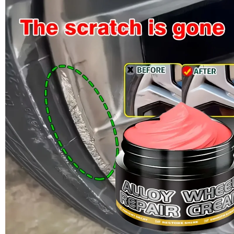 مجموعة معجون إصلاح محور العجلة المصنوعة من السبائك العالمية، وإصلاح الخدوش، وتلميع مطلي بالكروم ومعجون تلميع محور العجلة