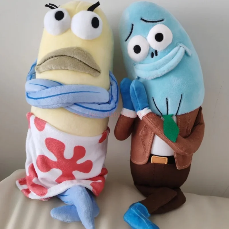 Potdemiel Spongebob Funny Passerby Fish Plush Doll Bikini Bottom Resident Soft Stuffed Toys Interesting Home Decor Collectible