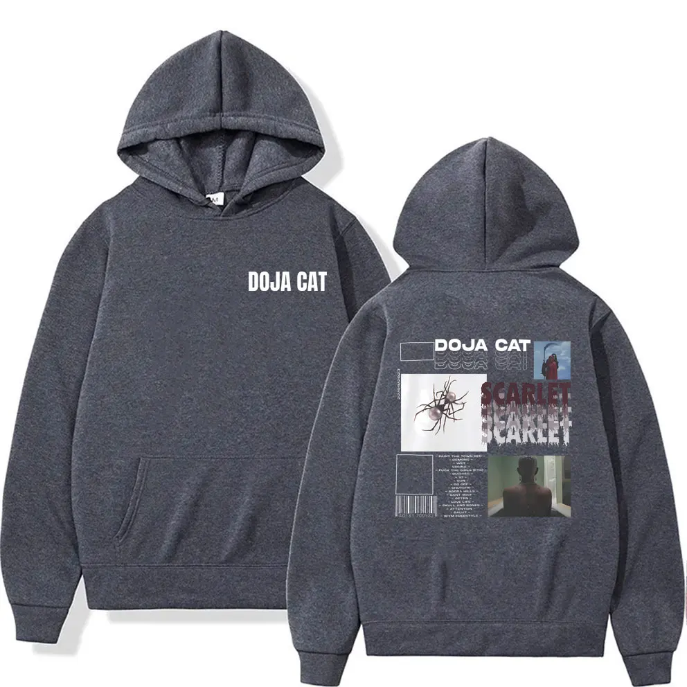 Rapper Doja Cat Scarlet Music Album Graphic Hoodie Male Fashion Harajuku Streetwear Men Women Hip Hop Oversized Fleece Hoodies