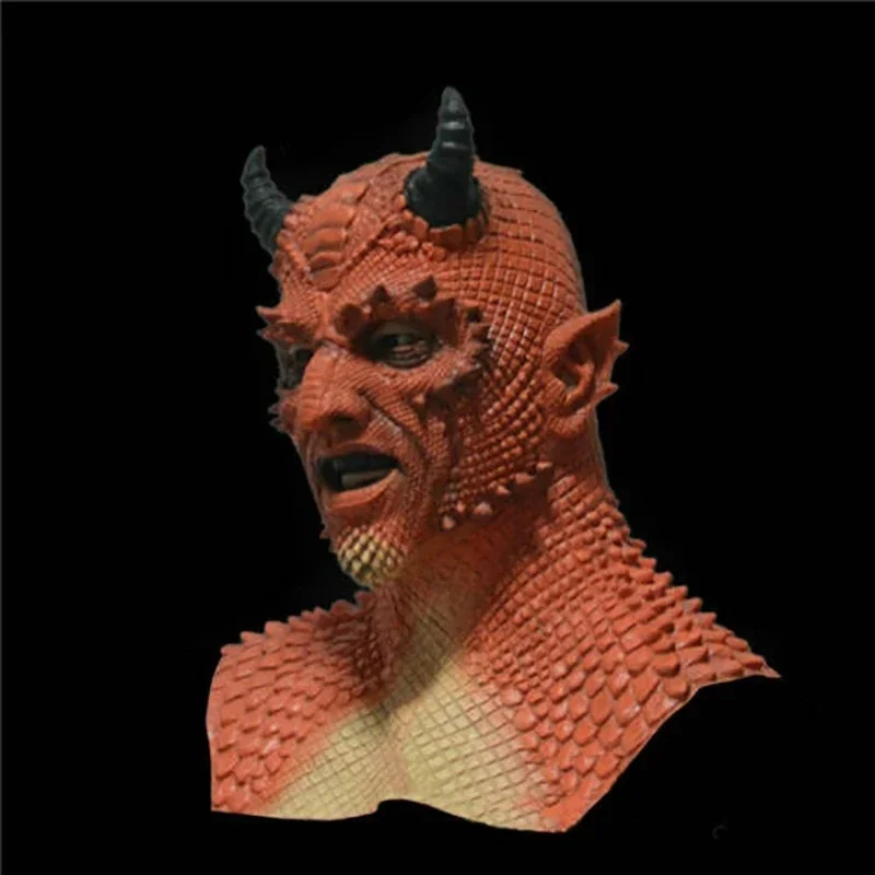 Латексная маска демона Белиал Берри из игры Diablo: Король лжи, головной убор, перчатки для Хэллоуина J7298