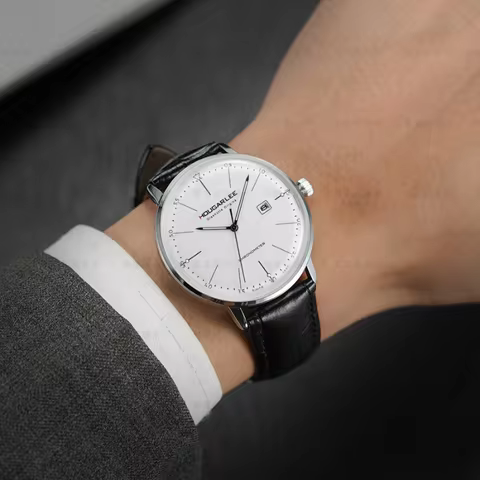 Quartz Watch Ultra Thin Series Miyota Movement from Japan 40mm diameter and 6.5mm thickness Mineral Mirror 30 meter Waterproof