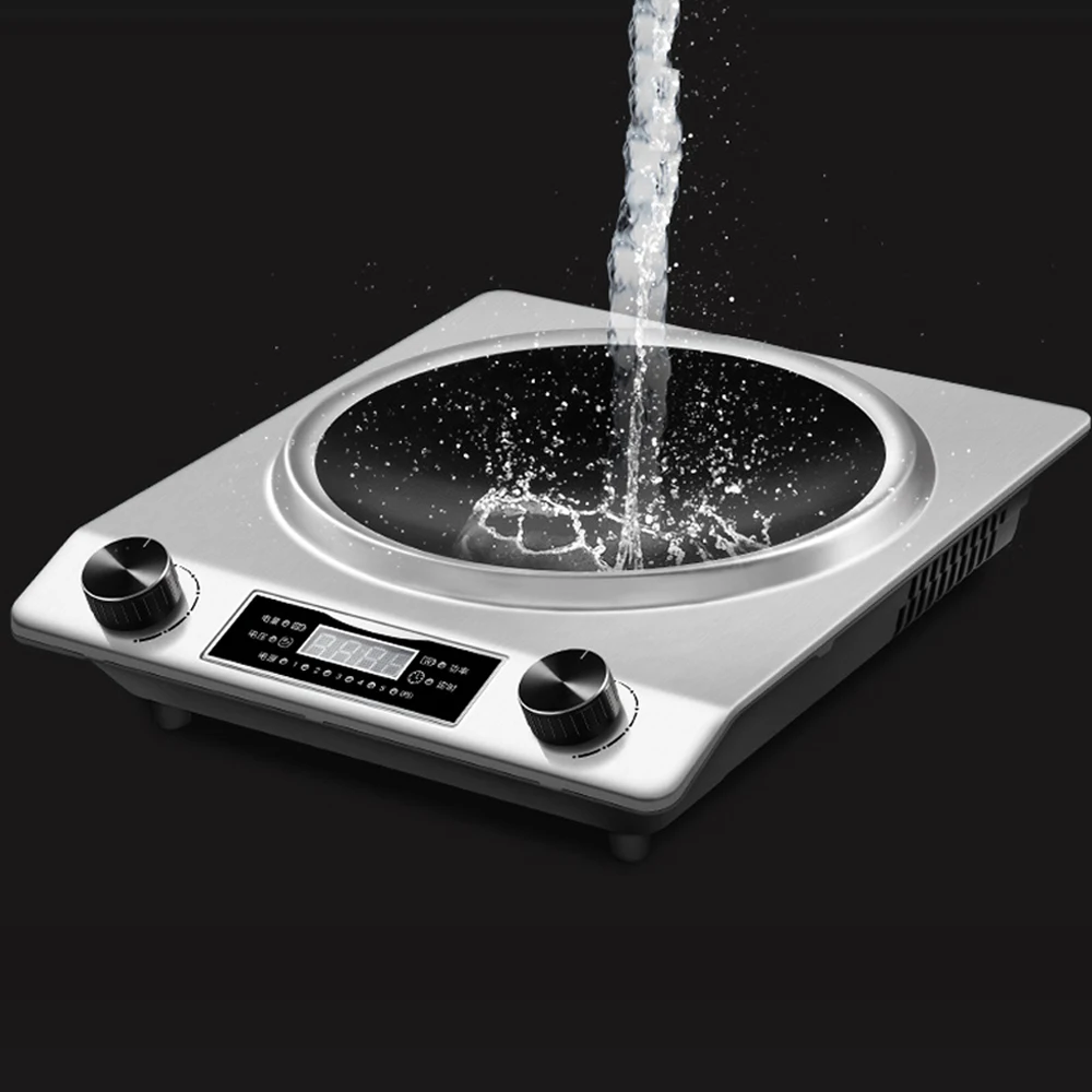 DMWD 3500W Household Induction Cooker Electromagnetic Oven Heating Plate Electric Stove Cooking Machine Knob Control Waterproof