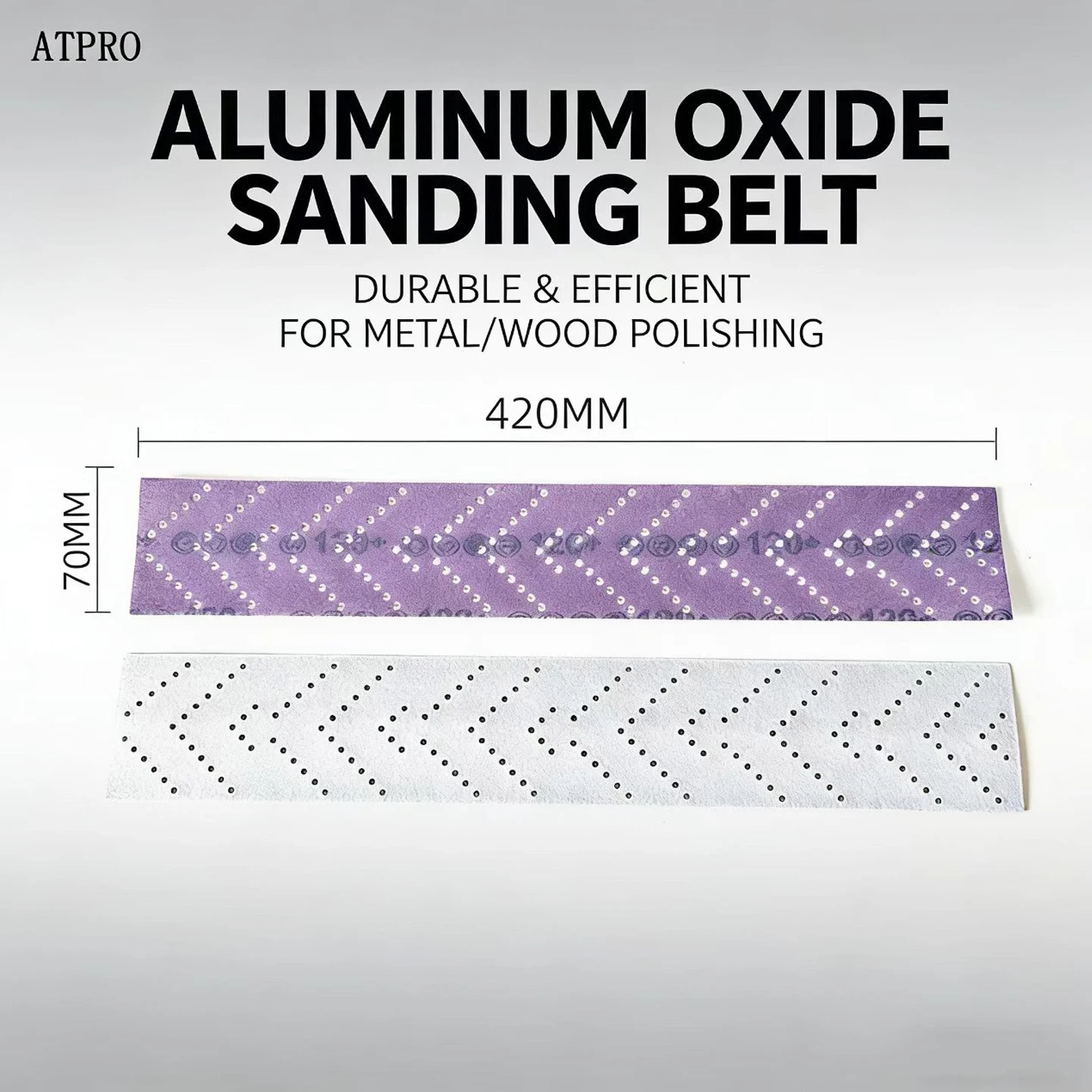 

70*420 Purple Rectangular Dry Sanding Paper for Car Sanding Machines, Hand Planers, Push Plates, Cyclone Multi-hole Sanding Pape