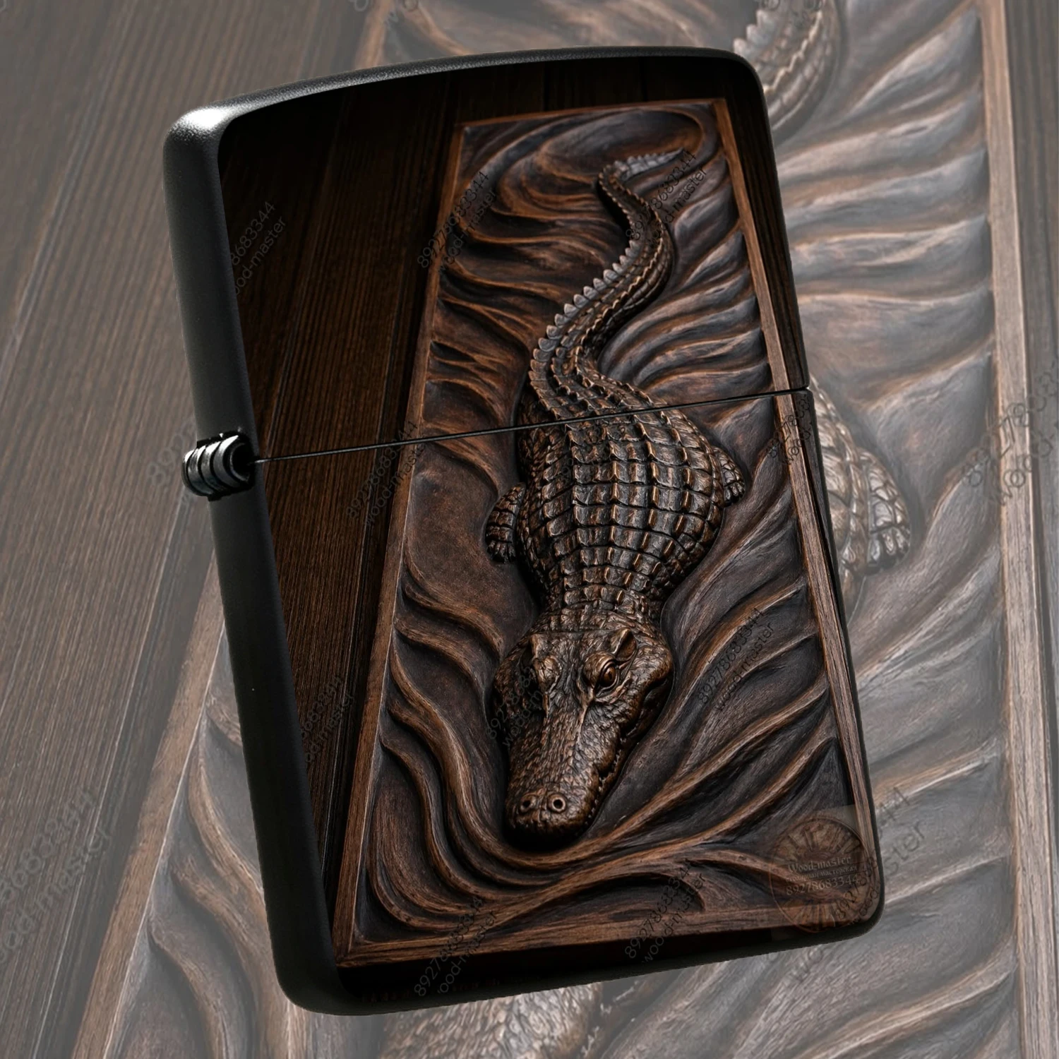 Vintage Crocodile Relief Engraved Lighter Art Portable Ignition Tool Ideal For Daily Outdoor Multi-Scene Use Personal Collectible Gifting Present For Family Friends A Humorous And Interesting Lighter