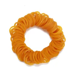 06*1.4mm Yellow Office Rubber Ring Rubber Bands Strong Elastic Bands Stationery Holder Band Loop School Office Supplies