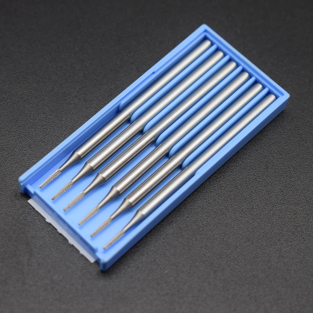 6PCS High Speed Tungsten Steel Burs Cone For Setting Gems Shank 2.35MM Jewellery Making Tools
