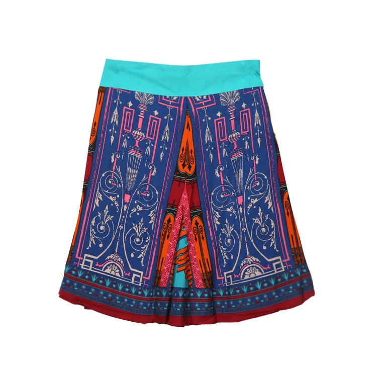 High Waist Wide Leg Pants Skirt n Sle 5 Length Ethnic Faionable Versatile Women's Clothing Summer 2024