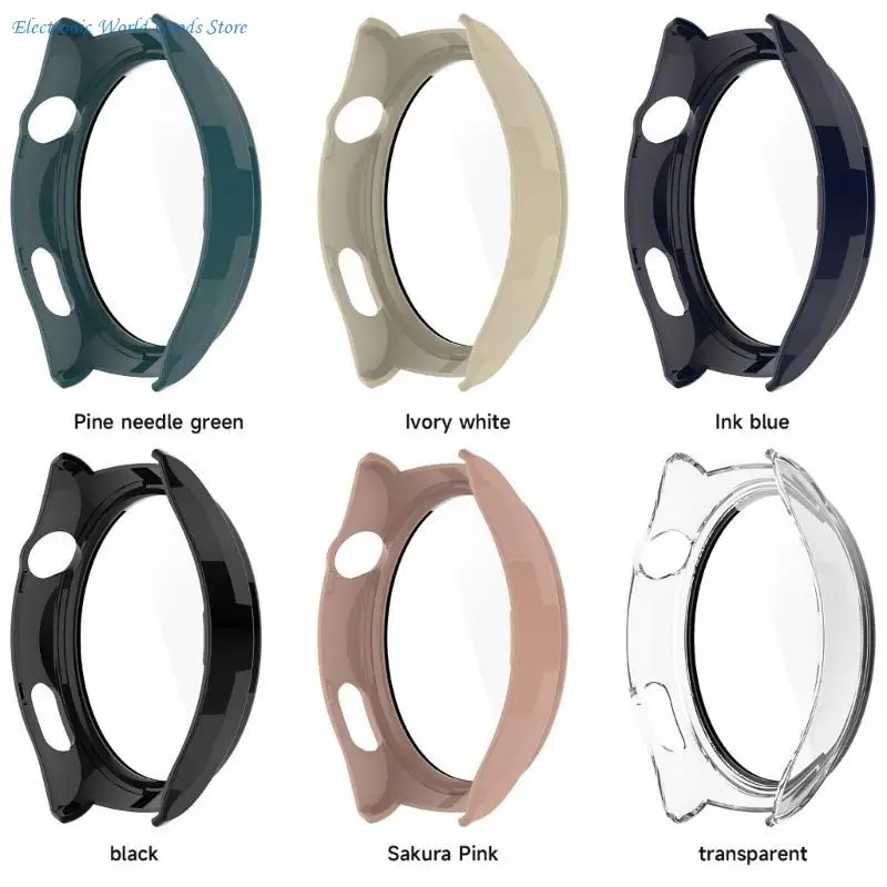 A3PD Full Coverage Protective Cover Washable Watch Bumper Shells for Watch 4 Replace