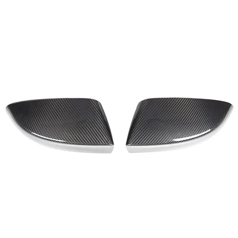 

Car Rearview Mirror Cap Cover Trim Dry Carbon Fiber For Ghibli Quattroporte 2017-2023 Glossy Black