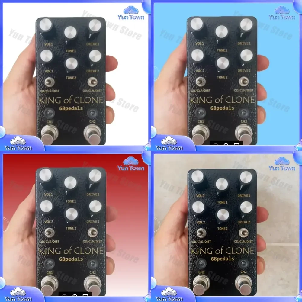 for 68pedals King Of Clone Overdrive 24 models guitar effects pedal for electric guitar overdrive distortion tone shaper