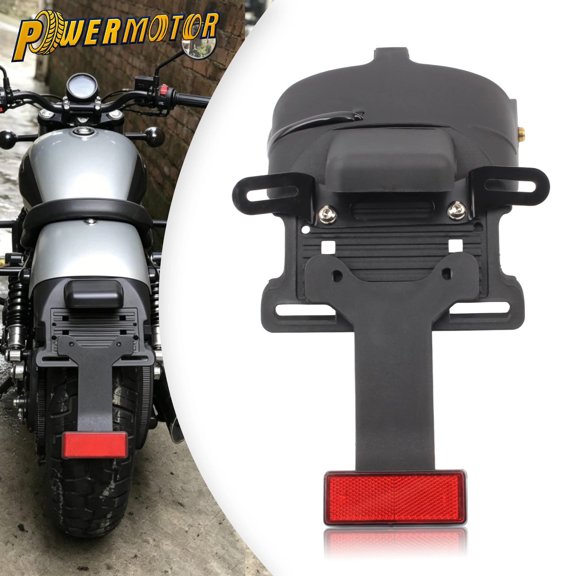 

License Plate Relocation Kit Rear Fender Tail Light Mount Bracket For Harley Sportster XL883 XL1200 Iron 883 Iron 1200 2004-2022