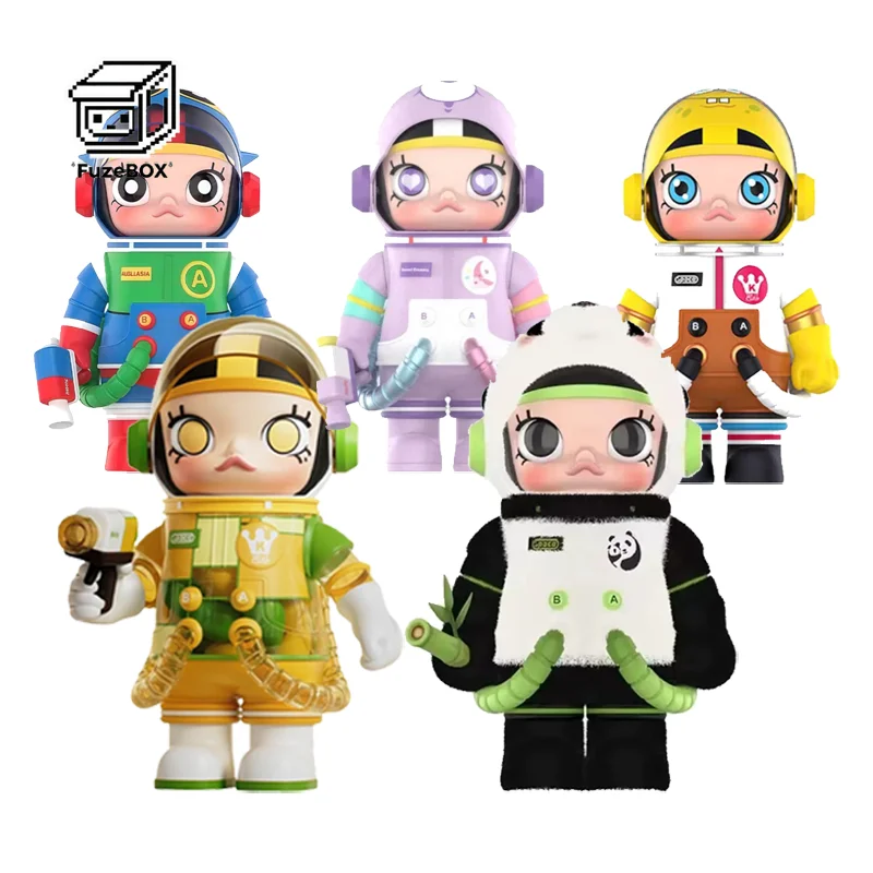 Echte Mega Space Molly 400 % Mango Klebreis Panda Actionfigur Mode Spielzeug Sammlung Modell Dekoration Kindergeburtstagsgeschenk
