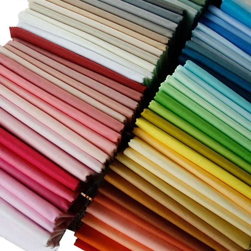160cm X 50cm Solid Color Pure Cotton Fabric, DIY Handmade for Patchwork Doll Sewing Cloth Home Craft Textiles - view 2