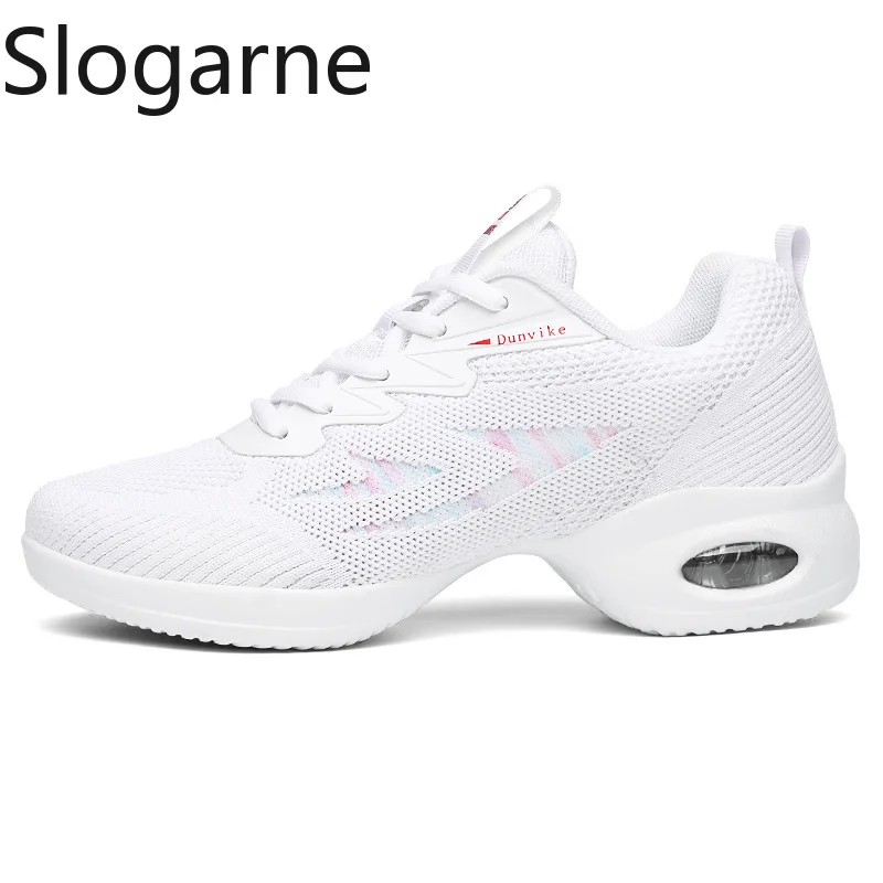 Fashion Mesh Casual Shoes Women Modern Jazz Dance Shoes Ladies Spring Autumn Yoga Dancing Sneakers Stage Show Breath Footwear