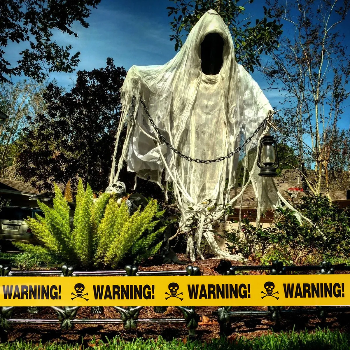 

2Pcs Halloween Caution Warning Tape Weatherproof Safety Barrier Tape for Construction Party Decorations Isolation Warning Line