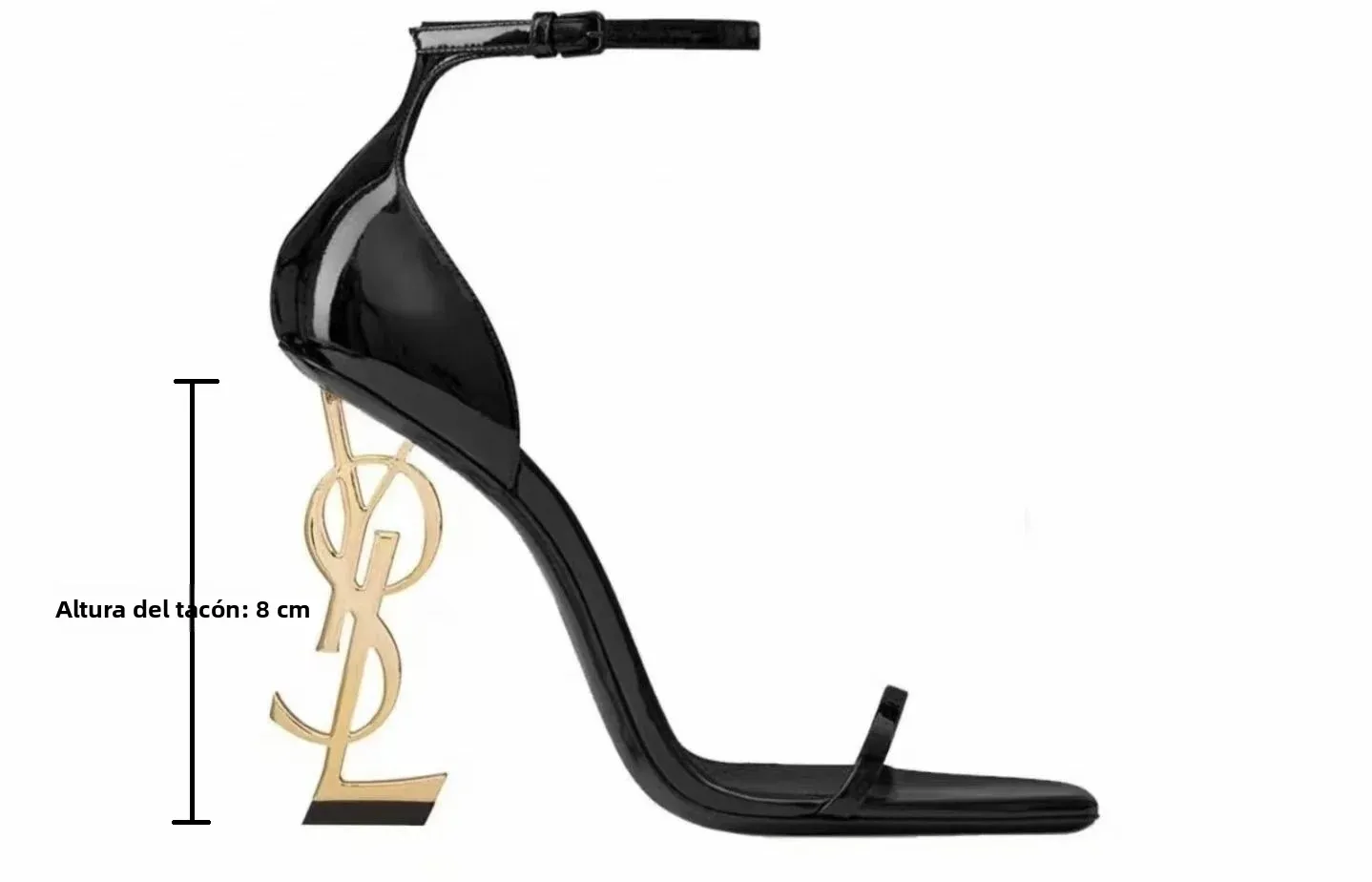 Sandalias de tacón alto con letras sexys para mujer, de verano, para exterior, transpirables, de corte bajo, a la moda, con s...