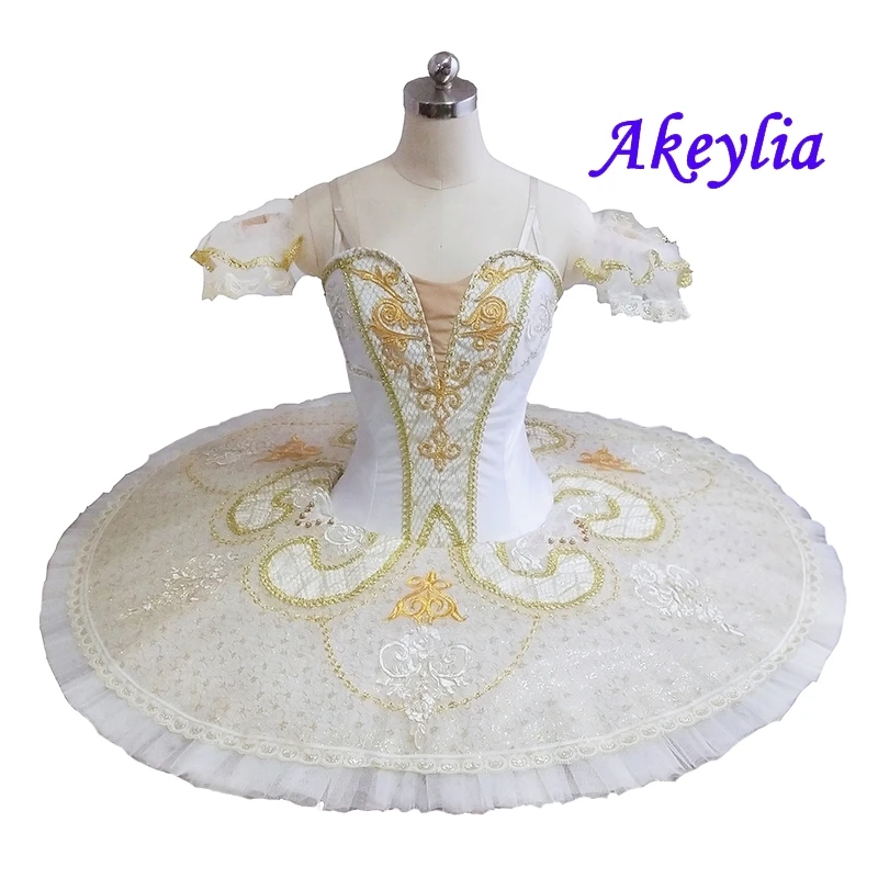 Nutcracker professional Ballet Tutus YAGP Costumes performance White tutu Green Decoration Classical Tutu white blue JN9097