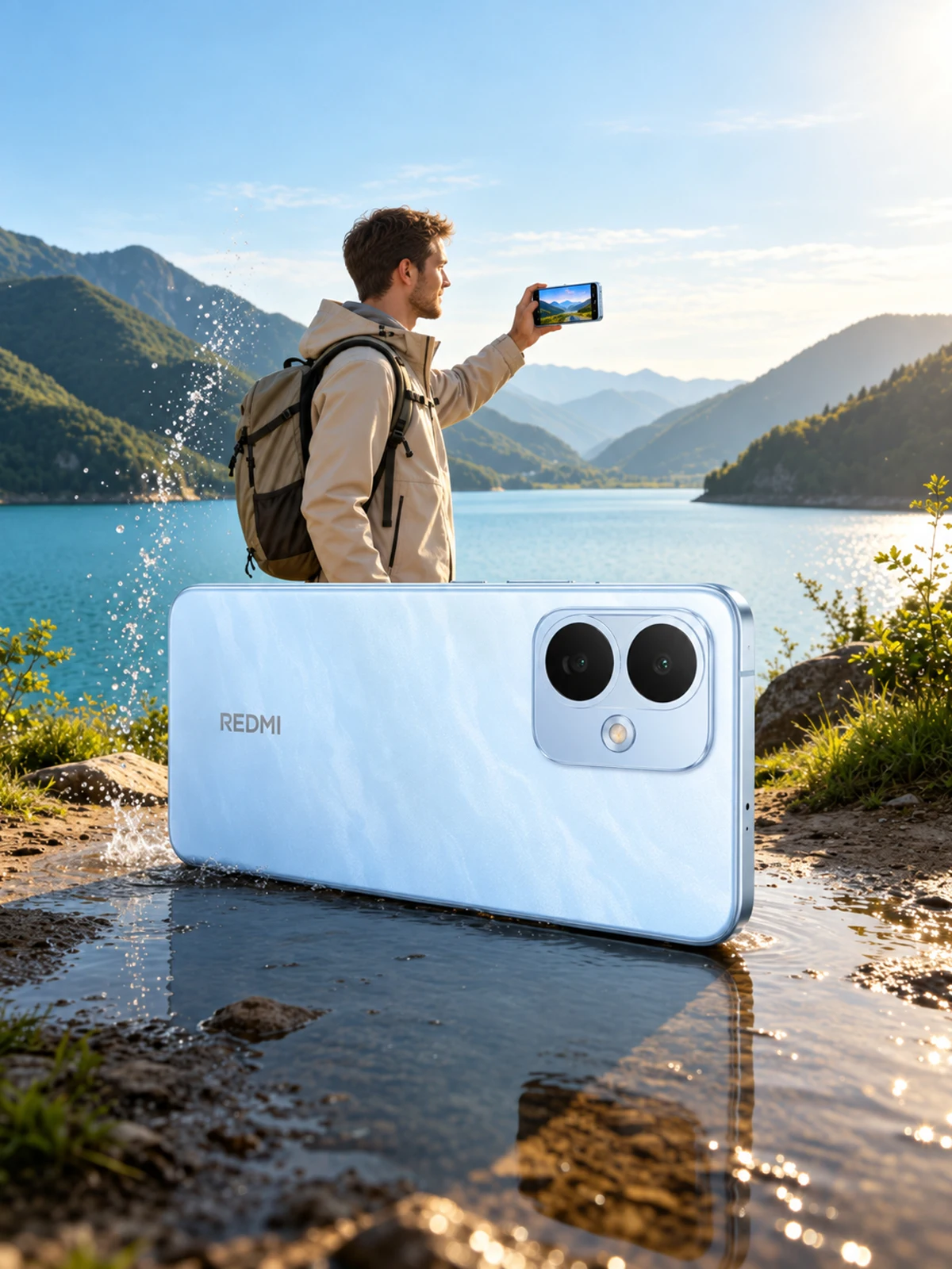 Xiaomi Redmi Note 17 Pro 5G Global-Version, 6,83 Zoll 120Hz AMOLED-Display, 8340 mAh Akku, Snapdragon 6s Gen 4, 67W HyperCharge Schnellladen, 50MP OIS-Kamera, IP68 wasserdicht, 5G Smartphone, Dual SIM