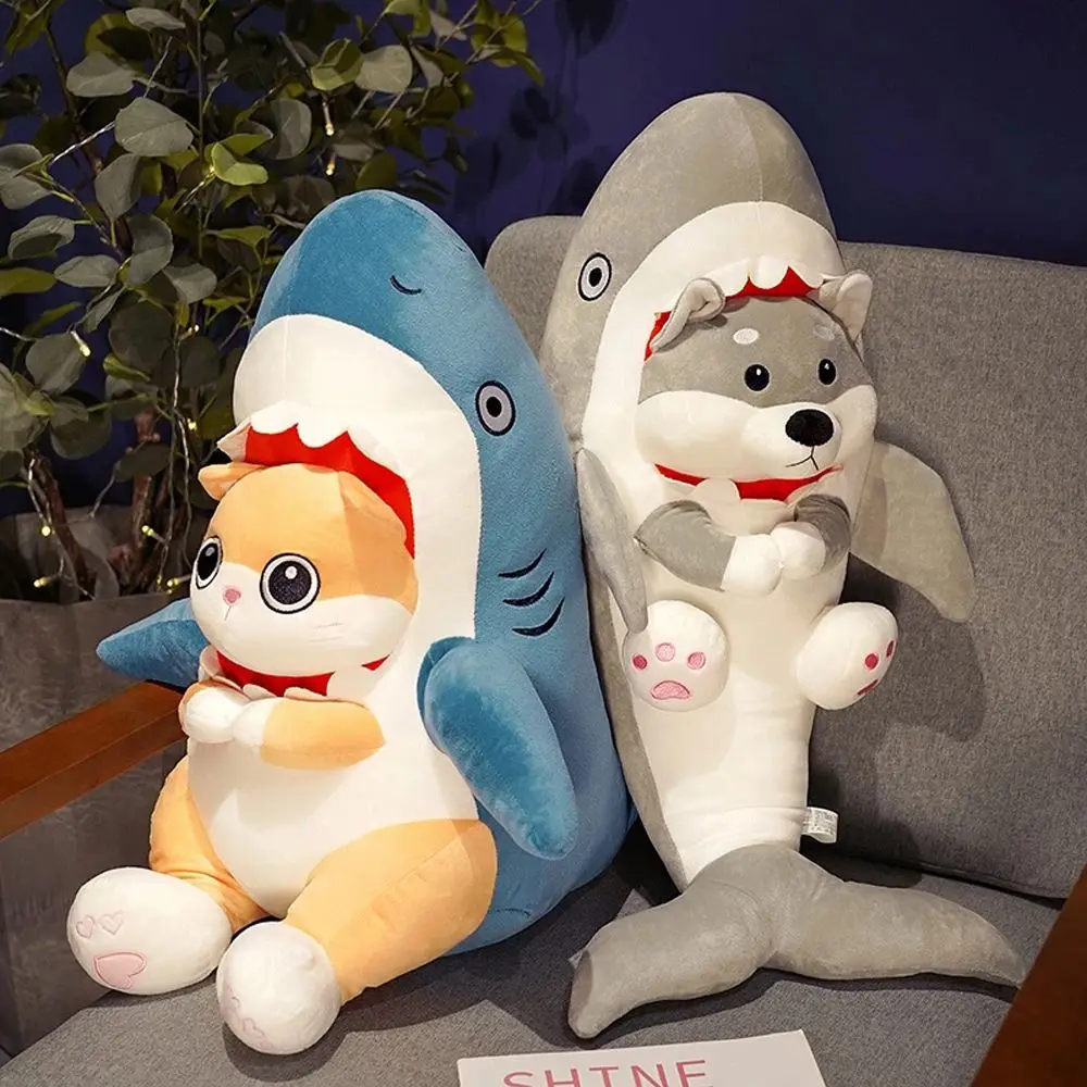 

Sleep Pillow Cats Dog Turn into Shark Soft Toy Soft Pillow Shark Plush Doll Shark Plush Toys Stuffed Animals Toy Shark Cat Doll