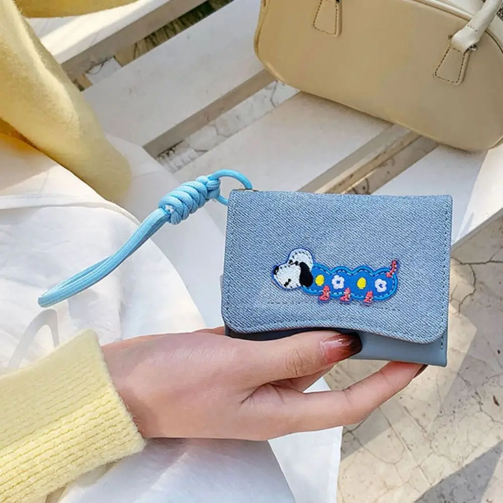New Cute Anti Loss Hanging Rope Short Wallet Cartoon Sausage Dog Coin Purse Card Holder Women Girl Multifunctional Ladies Wallet