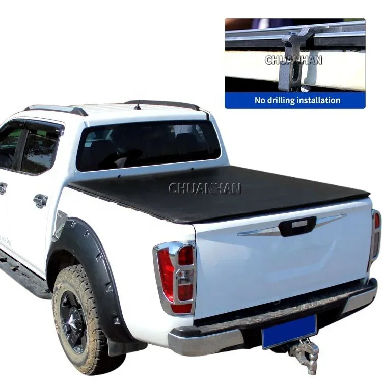 

pickup navara np300 Low Profile soft Roll Up Tonneau Cover for nissan titan d22 d40